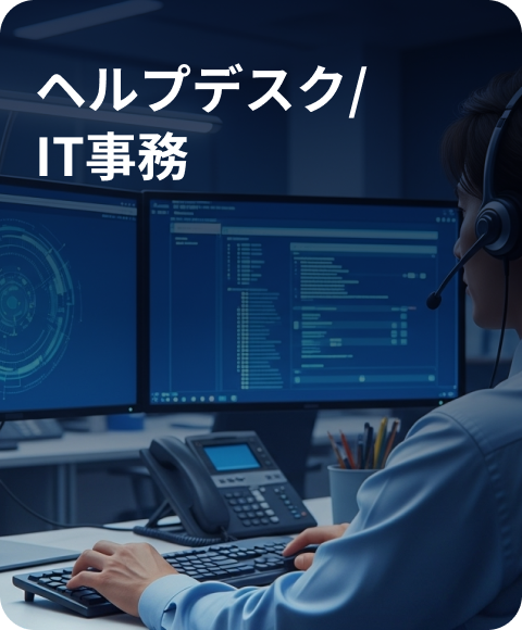 ヘルプデスク・IT事務の職種イメージ