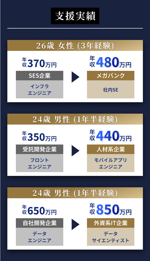 支援実績