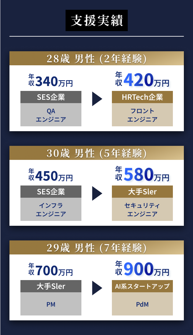 支援実績