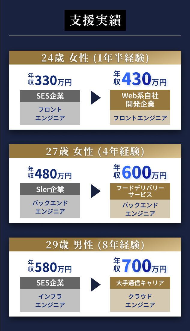 支援実績
