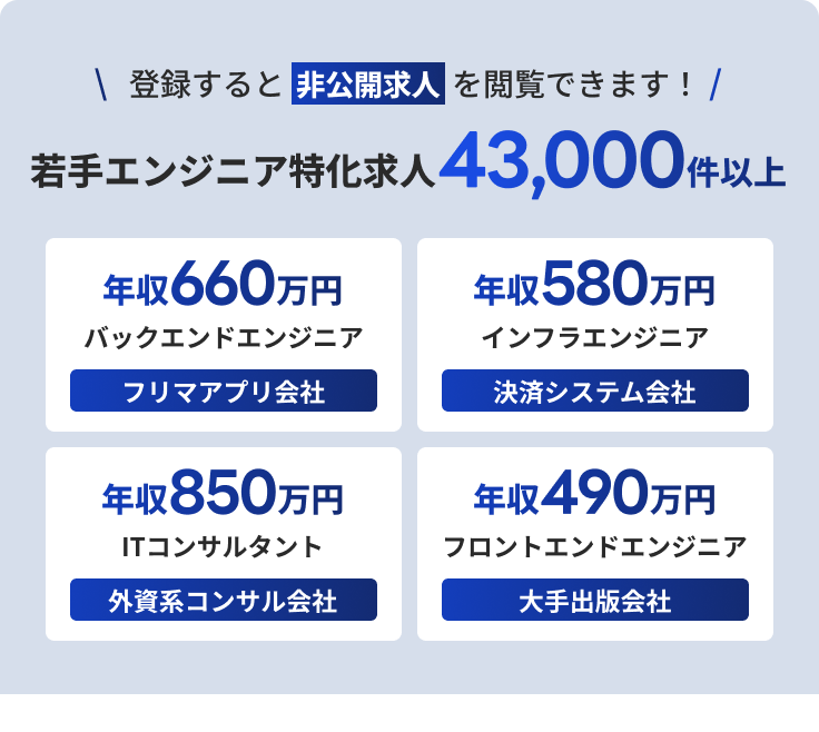 登録すると非公開求人を閲覧できます！