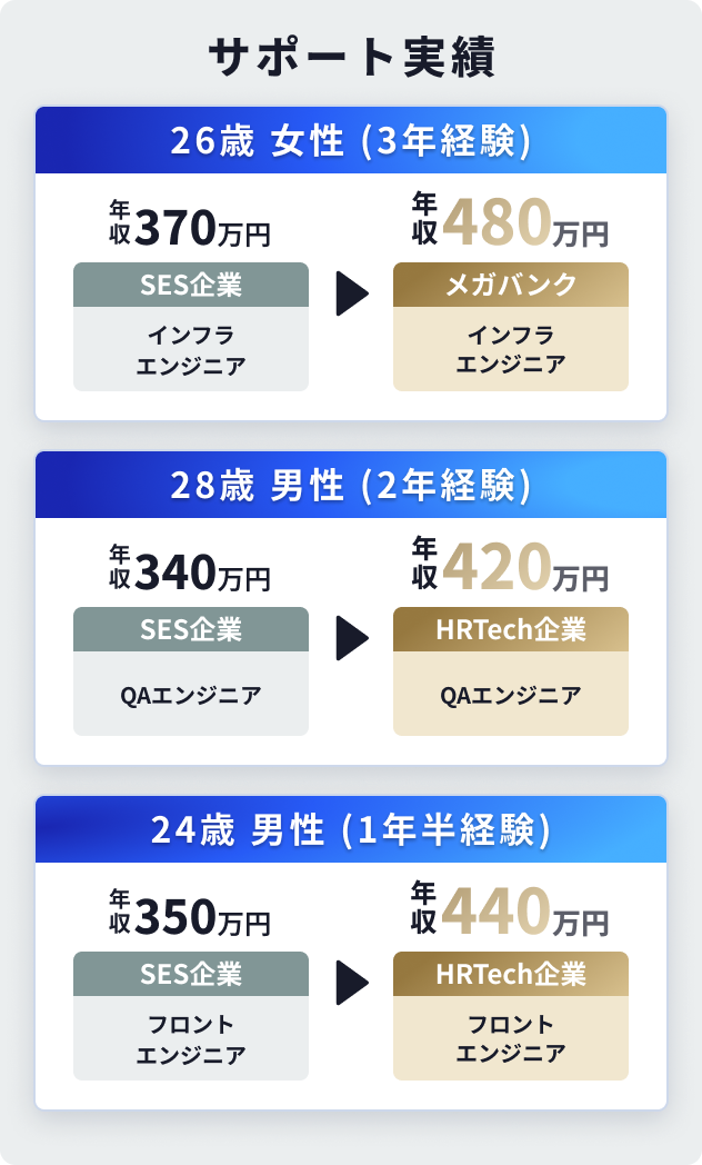 支援実績