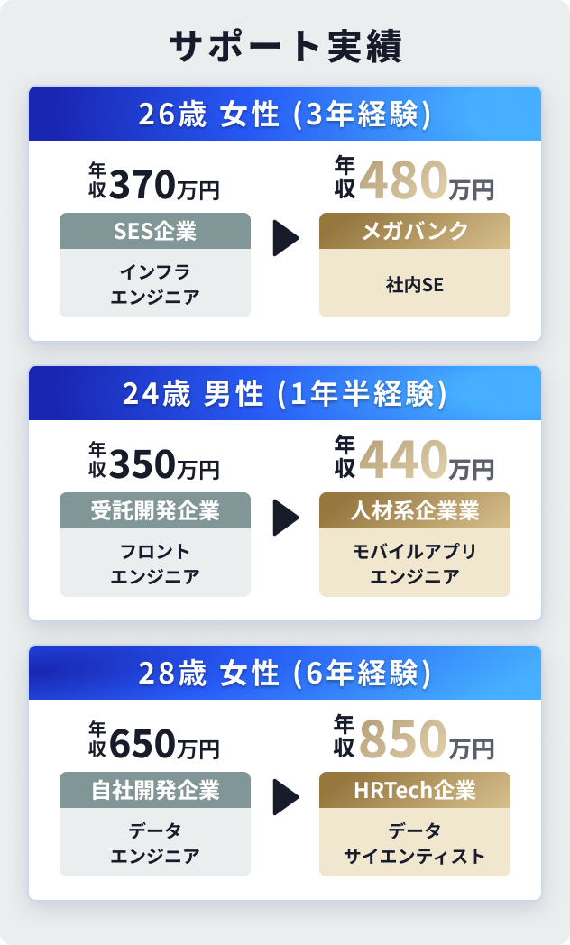 支援実績