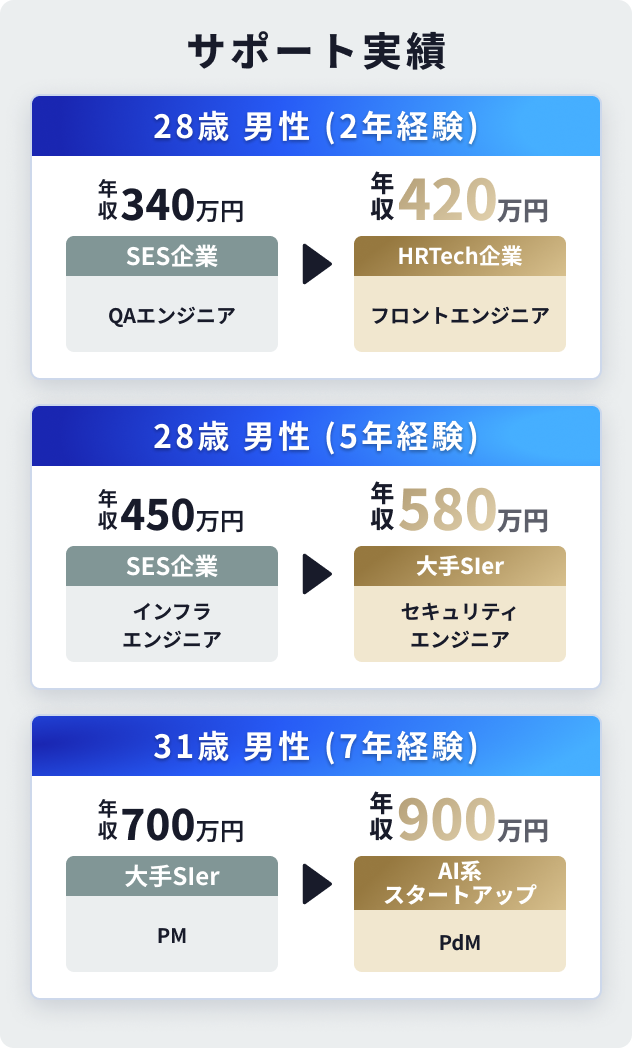 支援実績