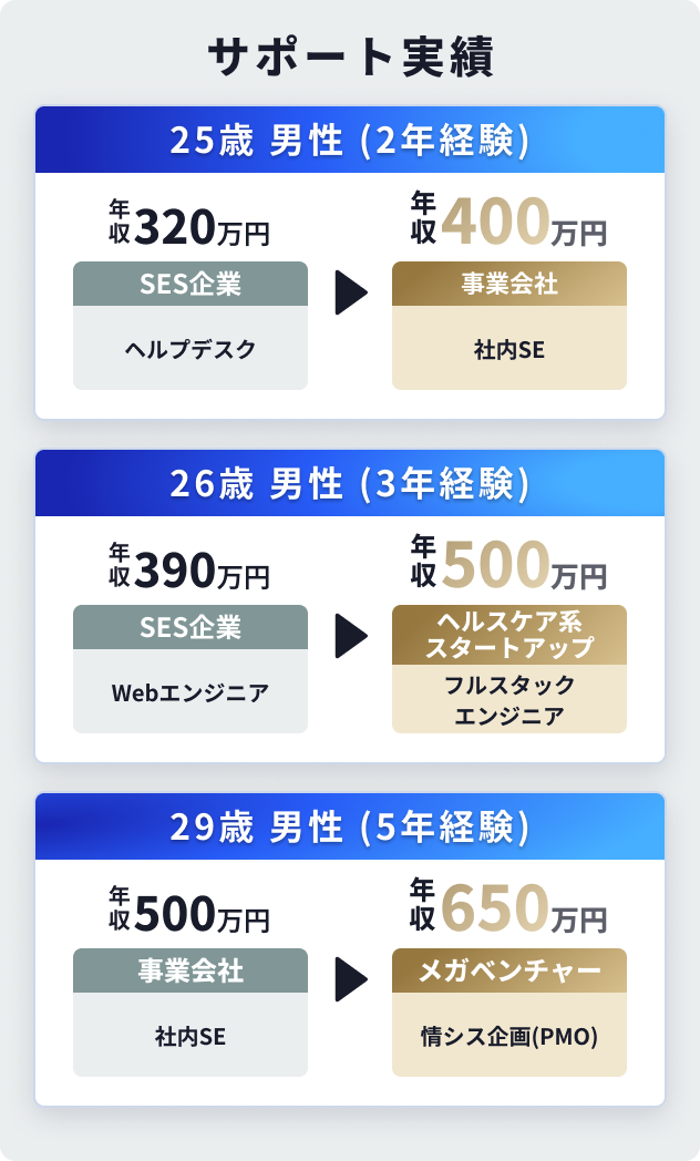 支援実績