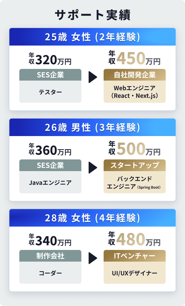 支援実績