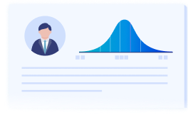 エンジニアとしてのスキル偏差値を示すグラフのアイコン